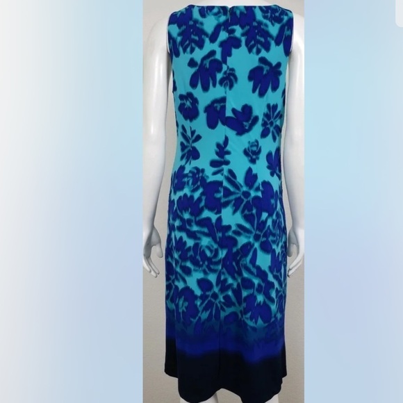 🆕 LUXE By Carmen Marc Valvo Womens Dress Sleeveless Floral Hawaiian size 14W - Picture 11 of 15